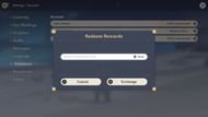 Here's how to redeem codes using the in-game feature (Image via HoYoverse)